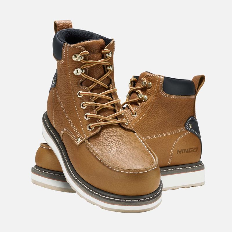 Men's Moc Toe Safety Boots Yellow image7