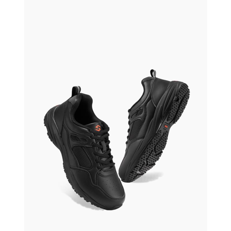 Men's Non Slip Kitchen Shoes Black image4 Men's Non Slip Kitchen Shoes Black image4