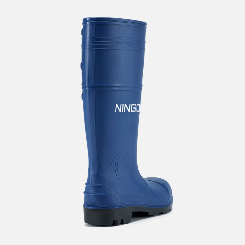 Men's Steel Toe Rain Boots Blue image5