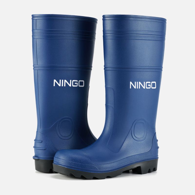 Men's Steel Toe Rain Boots Blue image7