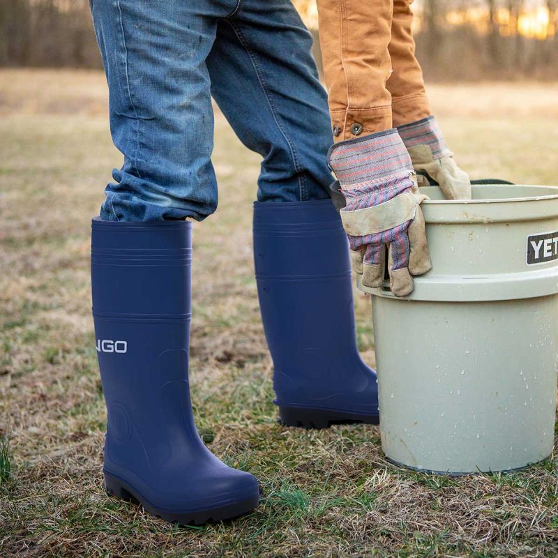 Men's Steel Toe Rain Boots Blue image8