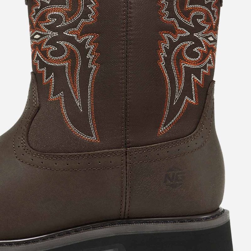 Men's Steel Toe Western Boots Brown image6