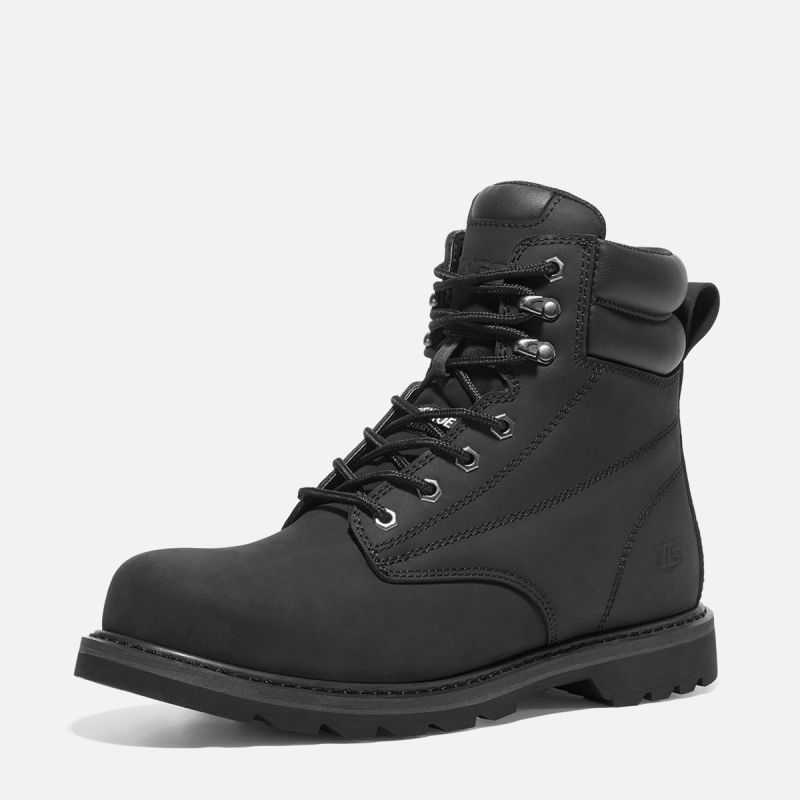 Men's TitanGuard Leather Martin Boots Black image1