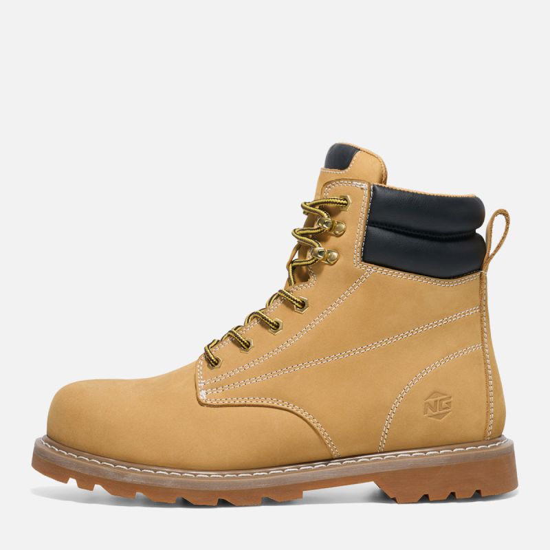 Men's TitanGuard Leather Martin Boots Yellow image2