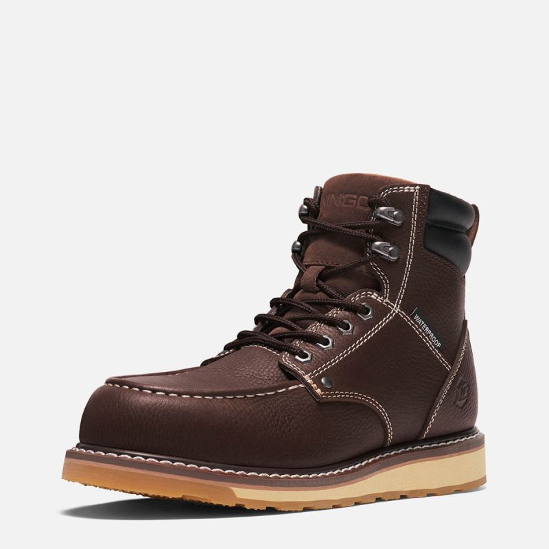 Men's AnkleGuard Work Shoes Brown image1