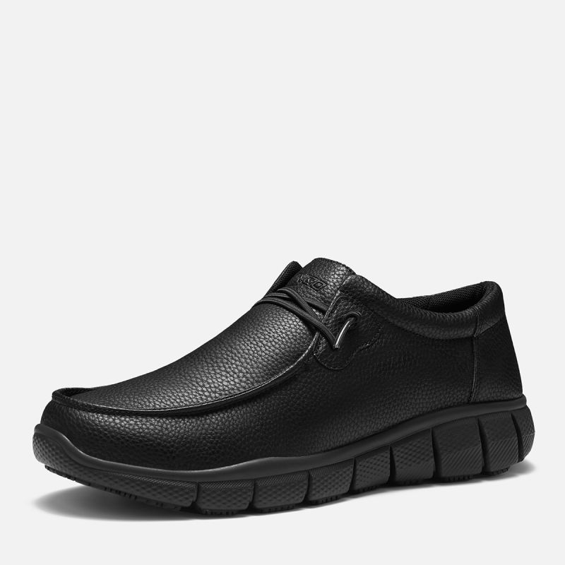 Men's Waterproof Slip-resistant Work Shoes Black image1