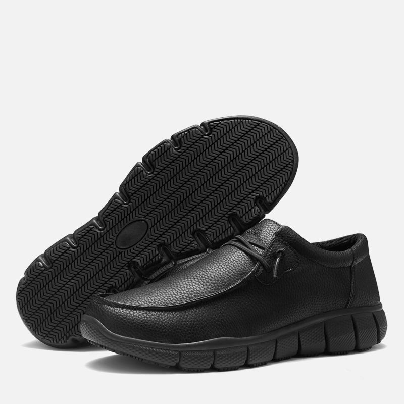 Men's Waterproof Slip-resistant Work Shoes Black image6