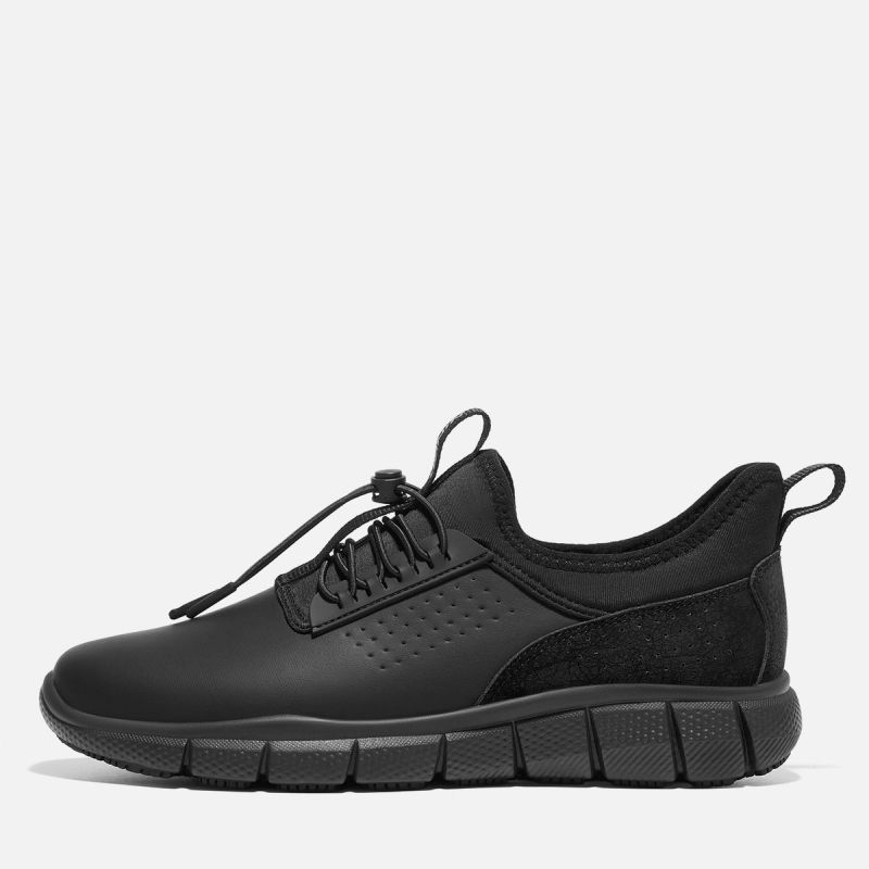 Men's Non Slip Lightweight Work Shoes Black image2 Men's Non Slip Lightweight Work Shoes Black image2