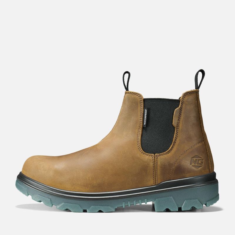 Men's HeritageForge Chelsea Safety Boots Camel image2