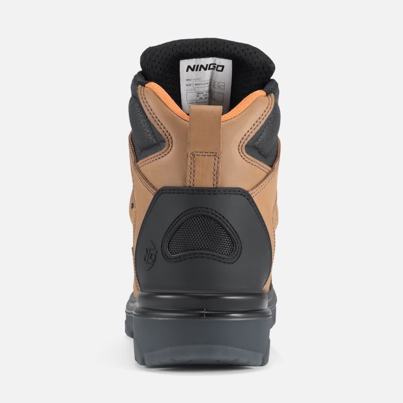 Men's TitanGuard Steel Toe Safety Boots Camel image5